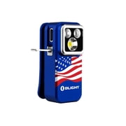 Olight Oclip Pro S Multifunctional EDC Clip Light, 600 Lu White, UV, RGB (Stars & Stripes Edition)