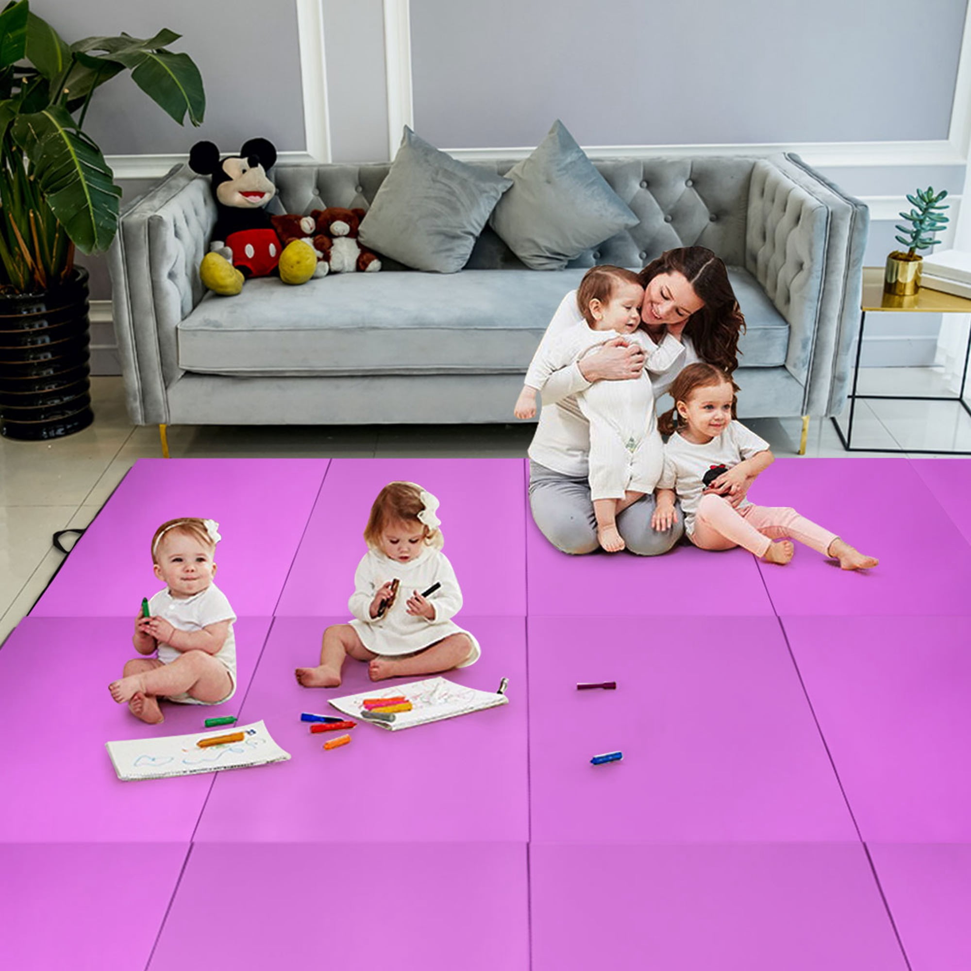 COSTWAY 4 x 10 x 2 folding Gymnastics Tumbling Mat Indoor Outdoor Gym Stretching Yoga