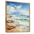 thumbnail image 2 of Designart "Seaside Reflections Beach Photo IV" Nautical & Beach Floater Framed Canvas Print, 2 of 7
