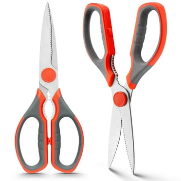 WELLSTAR Kitchen Scissors 2-Piece Set Stainless Steel Heavy Duty Food Shears