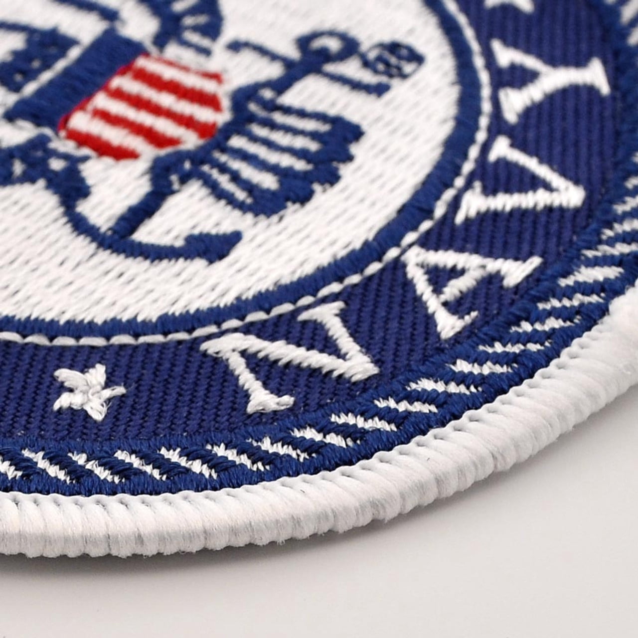 PinMart's Officially Licensed U.S. Navy Round Logo Embroidered Patch – Iron On - 25 Pack