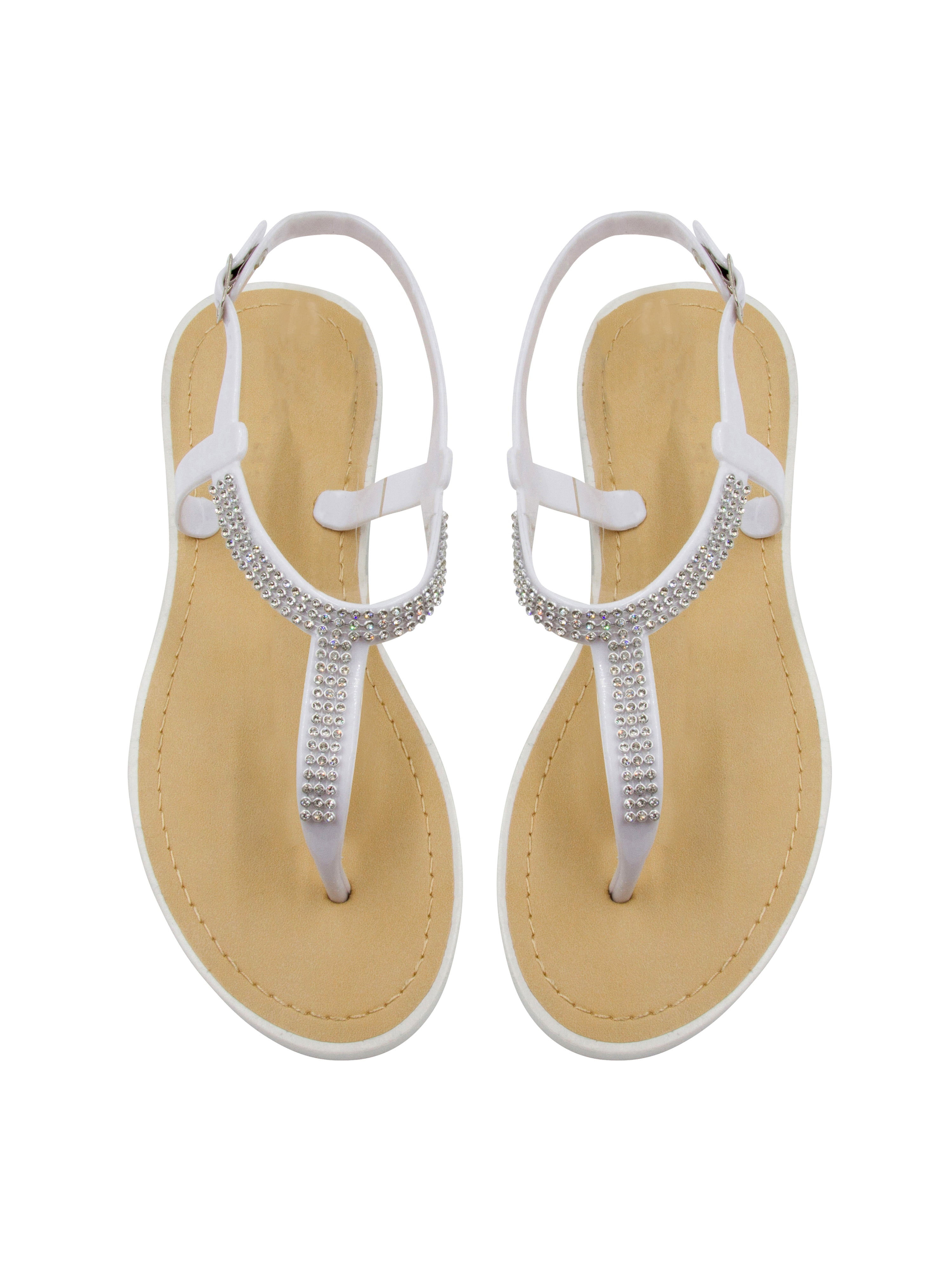 walmart ladies white sandals