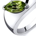 thumbnail image 4 of PEORA Peridot Museum Solitaire Ring for Women 925 Sterling Silver, Genuine Gemstone, 1 Carat Marquise Shape 10x5mm, Size 9, 4 of 5