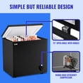 thumbnail image 6 of WANAI 6.5 Cubic Feet Chest Freezer Black deep Freezer with Adjustable Temp Knob Ideal for Any Room, 6 of 9