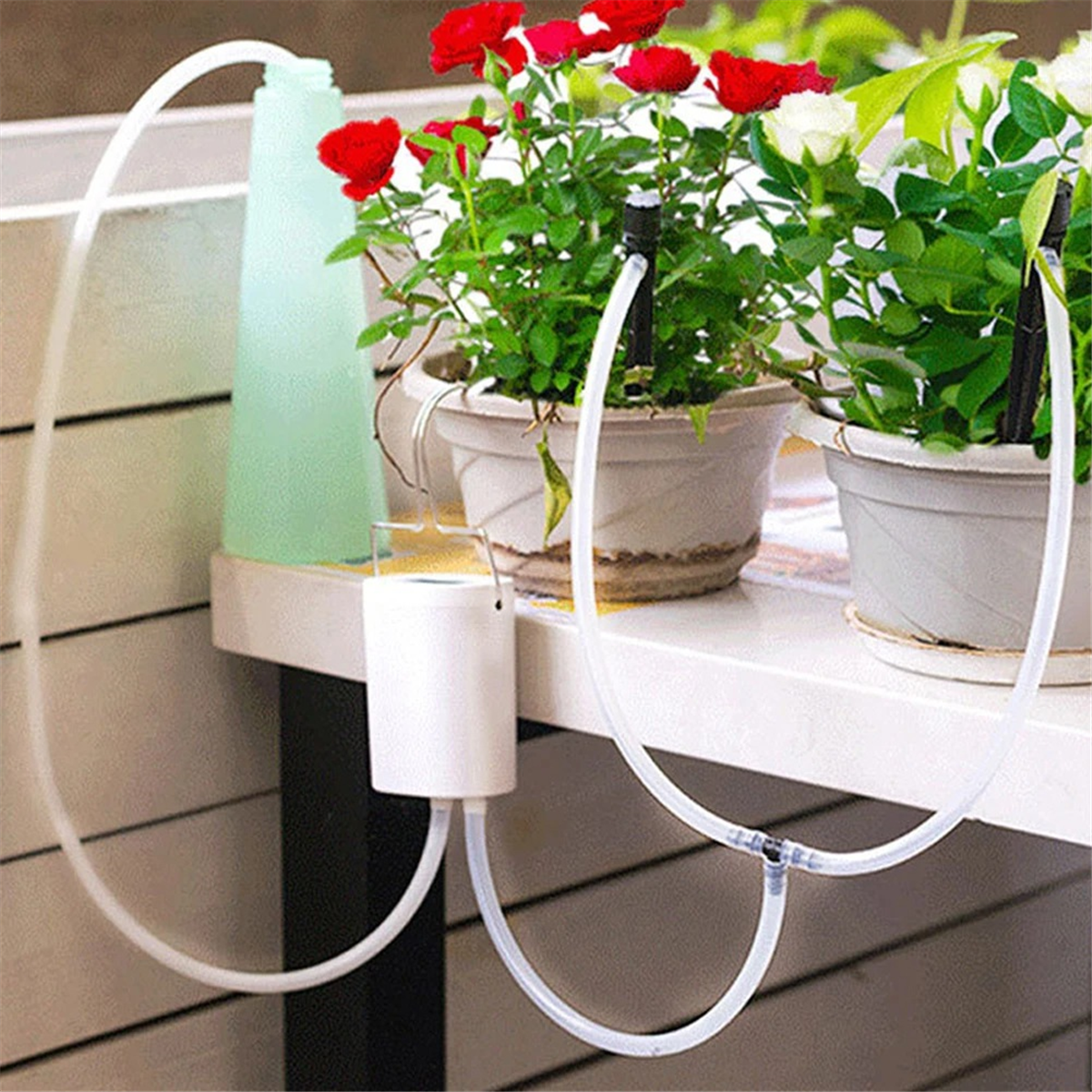 16 Heads Automatic Plant Flower Watering Pump Accsesories Plants Sprinkler Drip Irrigation Device Water System Kit
