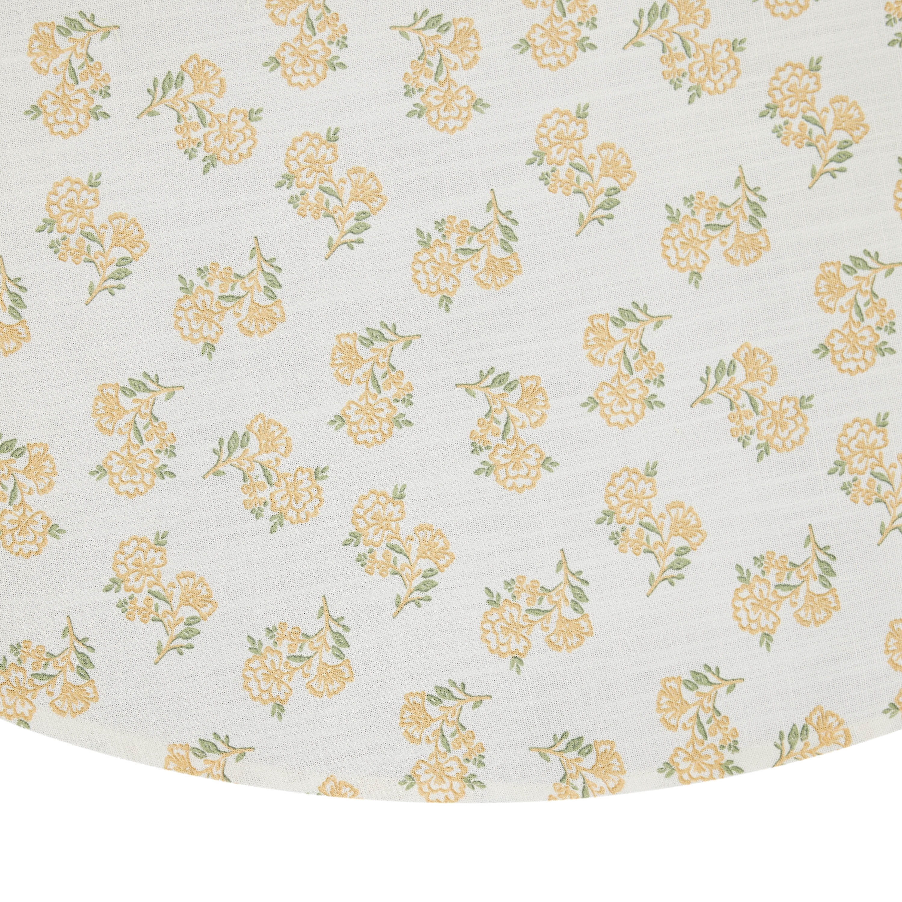 Easter Block Print 70" Round Tablecloth - 100% Cotton, Multi-color
