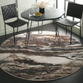 thumbnail image 2 of SAFAVIEH Pacific Nick Abstract Area Rug, Dark Grey/Beige, 10' x 10' Round, 2 of 8