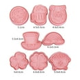 thumbnail image 2 of 8Pcs/set Hand Pie Molds Fruit Pie Baking Mold Valentines Day Pocket Pie Press Mold Pie Dough Press Mold Baking Tools, 2 of 7