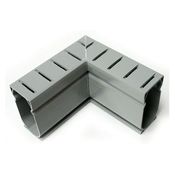 D9G 90 Degree Gray Deck Drain Angle