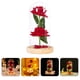 thumbnail image 3 of Rosa simulada con cadena de luces LED en cúpula de cristal, adorno de escritorio para San Valentín., 3 of 5