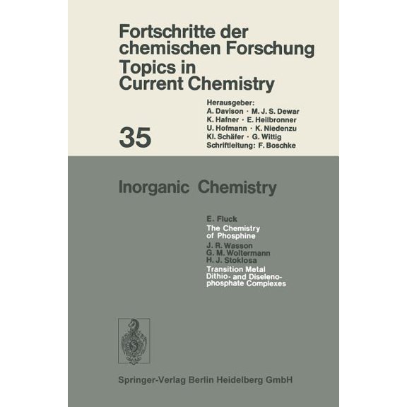 Topics in Current Chemistry Inorganic Chemistry, Book 35, (Paperback)