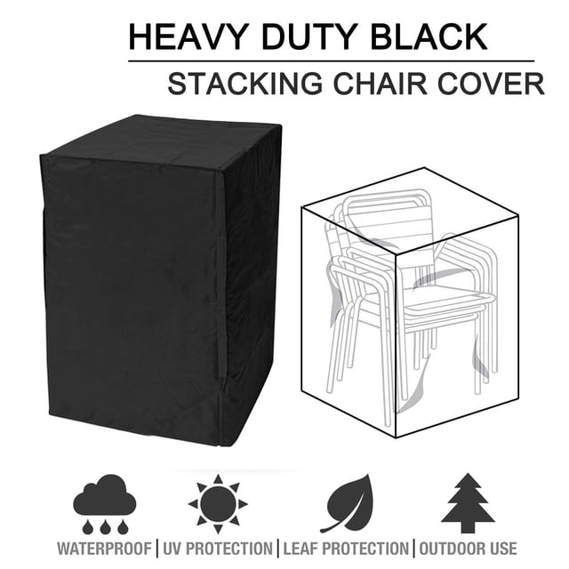Baohd Ensemble de Meubles de Jardin Couvre Ensemble Extérieur à la Recherche Meilleur Rangement Pratique Housse de Protection Extérieure Noir 68 * 68 * 72cm