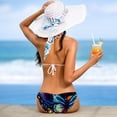thumbnail image 5 of Starry Sky Sunflower Butterfly Swim Suit Women Bikini Set Detachable Sponge Adjustable Strap Two-Pack Swim Wear, 5 of 6