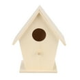 thumbnail image 3 of Clearance! Fenull Dox Box Box House Bird Box Bird House Bird Bird House Wooden Other, Bathroom Cup Clearance Sale, 1Pc Creative Wall Mounted Wooden Outdoor Bird Nest Bird House Khaki, 3 of 6