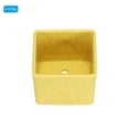 thumbnail image 3 of Unique Bargains 2.5' Square Plastic Succulent Planter with Drainage Flowerpot Container, Yellow 3 Pack, 3 of 5