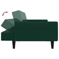 thumbnail image 5 of vidaXL Sofa-Lit 2 Places pour Adulte Velours Vert Foncé, 5 of 5