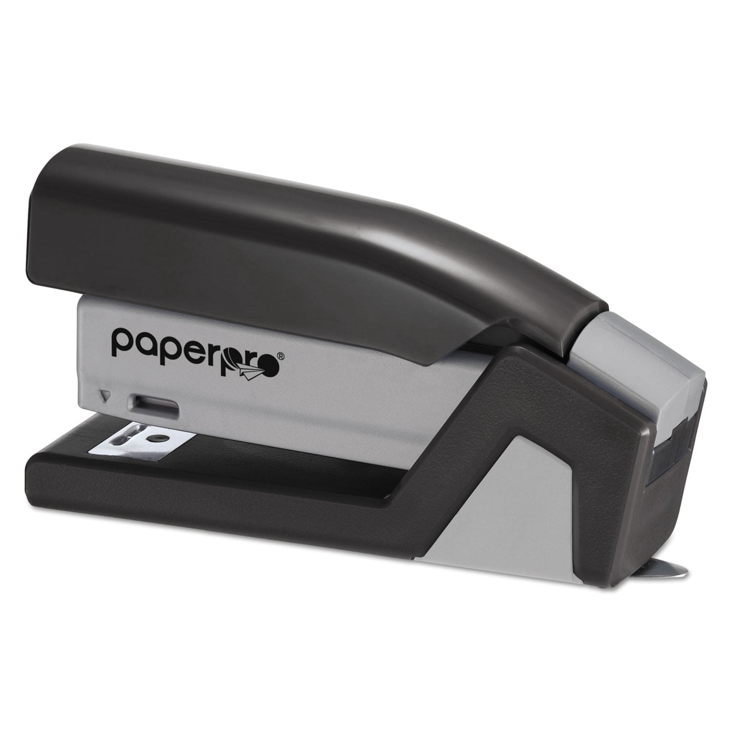 Stanley Bostitch Ez Squeeze Three-hole Punch, 20-Sheet Capacity, Black/silver