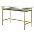 thumbnail image 6 of Evelyn&Zoe Contemporary 46 in. Brass Writing Desk, 6 of 8