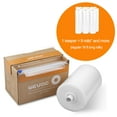 Wevac 11” x 150’ Food Vacuum Seal Roll Keeper with Cutter, Ideal Vacuum Sealer Bags for Food