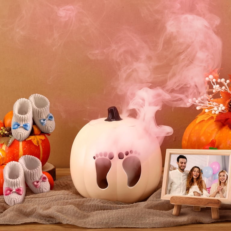 12 Pcs Fall Pumpkin Gender Reveal Decorations - Honeycomb Centerpieces For Baby Shower, Thanksgiving Party Table Decor