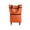 #C_Orange, variant on Foldable Wheeled Shopping Tote Bag with Wheels, Portable Rolling Grocery Cart Bag Expandable Reusable Market Tote for Supermarket Picnic Travel Camping, Collapsible Storage Cart with Wheels, Black