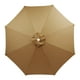 thumbnail image 5 of Fiudx Tela Impermeable para Sombrilla de Exterior, Funda de Repuesto de Poliéster Resistente, Ranuras Reforzadas para Sombra de Jardín, Ideal para Terraza y Playa, 21 Colores, 7 Tamaños Disponibles, 5 of 5