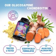 Glucosamine Chondroitin MSM Complex - 3X Strength Joint Support Supplement with Glucosamine Sulfate, Turmeric, Boswellia - For Cartilage, Mobility & Flexibility - Bottled in USA - 240 Capsules