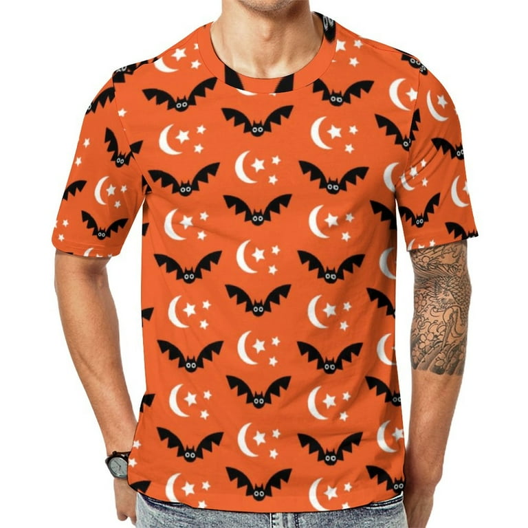 T-Shirt Homme Halloween Fruit Of The Loom - Design Chauve-Souris, Noir, Taille XL