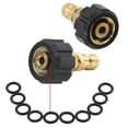 thumbnail image 4 of 2X Pressure Washer Adapter Set, M22 14mm Swivel To M22 Metric Fitting,M22-14 Swivel + 3/8 Inch Plug,5000 PSI, 4 of 8
