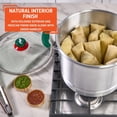 thumbnail image 3 of IMUSA 12Qt Aluminum Tamale Steamer Pot with Mexican Map Knob – Large Stock Pot with Steamer Insert, Green Handles & Glass Lid for Tamales, Seafood, Vegetables & Hispanic Recipes, 3 of 7
