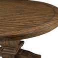 thumbnail image 4 of Alpine Furniture Kensington 60" Round Solid Pine Dining Table in Walnut, 4 of 5