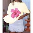 thumbnail image 6 of Women Oversized Graphic T Shirt Y2k Short Sleeve Crew Neck Drop Shoulder Loose Fit Tees Summer Preppy Aesthetic Yellow S, 6 of 8