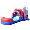 JumpOrange Commercial Grade 13' x 30' Patriot Mega Wet/Dry Inflatable Bouncy House and Slide Combo