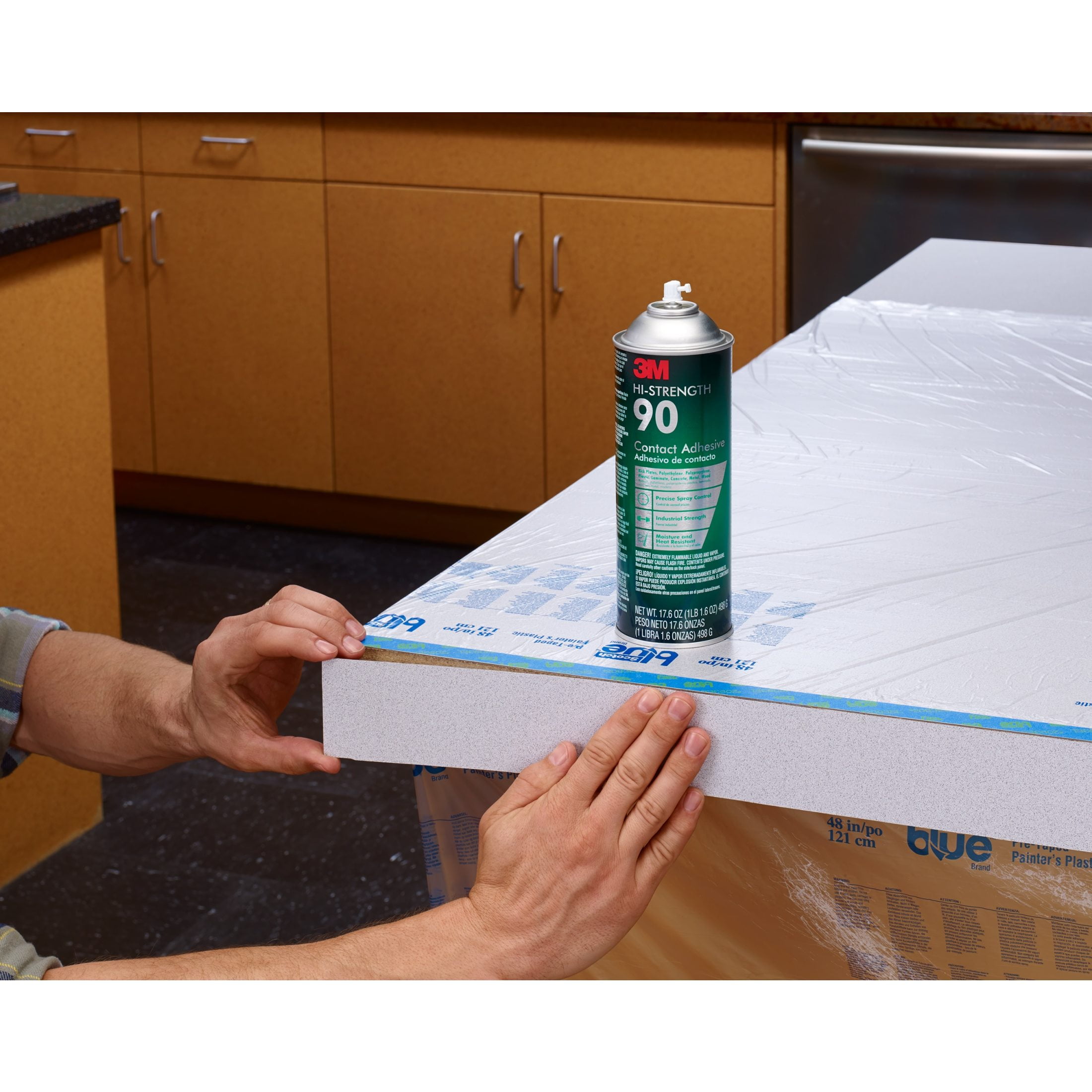 3M Hi-Strength 90 Contact Adhesive, Low VOC, 14.6 oz