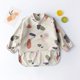 thumbnail image 5 of Delantal para comer para niños, impermeable, con bolsillo, bata con mangas, babero suave y lavable, traje colorido para comer, Burbuja Beige S de 6 a 12 meses, 5 of 5