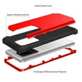 thumbnail image 3 of Galaxy S20 Ultra Case Cover, Allytech PC TPU Hybrid Cover Heavy Duty Protective Defender Bumper Shockproof Drop Proof Wireless Charging Support Back Cover Case for Samsung Galaxy S20 Ultra,Red, 3 of 11