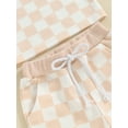 thumbnail image 6 of Bagilaanoe 2pcs Toddler Baby Girl Boy Shorts Set Short Sleeve Checkerboard T Shirt Tops + Shorts 6M 12M 18M 24M 3T Kids Casual Summer Clothes, 6 of 8