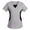 Gray, variant on Scrubs Tops for Women Color Block Short Sleeve T-Shirt Regular Fit V-Neck Workwear Stretchy Nurse Uniform