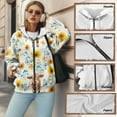 thumbnail image 6 of Uorisanigo Highland Cow Sunflower Womens Fall Hooded Sweatshirts Polyester Loose Womens Hoodies Oversized Sweatshirts Slight Stretch Fashion Fall Outfits Casual Comfy Tops Size XL, 6 of 7