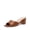 BROWN, variant on Women's Low Heels Sandals Mule Heels Block Chunky Heeled Sandals Slide Sandals Slip on Square Toe Casual Dress Comfortable Pumps Shoes