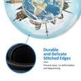 thumbnail image 5 of Disketp World Travel Small Mouse Pad 7.9x7.9 Inches,Washable Round Mousepad For Office Laptop Computer,Non-Slip Rubber Base Mouse Pads For Wireless Mouse, 5 of 9
