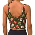 thumbnail image 3 of Lsque red green coffee cup Printed Women'S Sports Bra, Compression, Moisture Wicking, High-Impact Sports Bra For Women,Supportive sports bra-Medium, 3 of 9