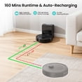 thumbnail image 4 of Lefant M2 Plus LiDAR Navigation Robot Vacuum and Mop, 7000Pa Suction, Multi-Floor Mapping, Self-Emptying and Filling, Robot Vacuum for Floors Pet Hair, 4 of 11