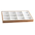 thumbnail image 4 of Premium Bamboo Wood Stackable Jewelry Tray Showcase Display Organizer, 12 Grid White 12 Grids, 4 of 10