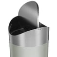 thumbnail image 3 of Desktop Trash Can Stainless Steel Cans Garbage with Lid Bin Small Windproof Office, 3 of 6