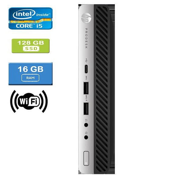Used: HP 600 G3 MINI Intel Core i5-7500T 2.70 GHz, 16GB, 128GB SSD, Win 10 Pro