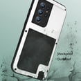 thumbnail image 6 of Samsung S22 Ultra Case Metal Bumper Silicone Case Galaxy S22 Ultra Cover Built-in Screen Protector Gorilla Glass Hybrid Military Shockproof Heavy Duty Rugged For Samsung Galaxy S22 Ultra, White, 6 of 6