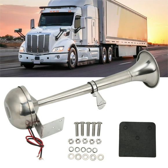 Trucks Air Horn, 12V 30W Boats Single Trumpet VXH1112MAR-C Universal for Yachts for RVs