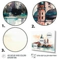 thumbnail image 3 of Designart "Green And Brown Munich Opulence III" City Art Deco Canvas Wall Art, 3 of 5