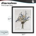 thumbnail image 4 of Stupell Industries Traditional Subdued Flower Bushel Black Framed Print Under Glass, 13 x 16, by Carol Robinson, 4 of 8